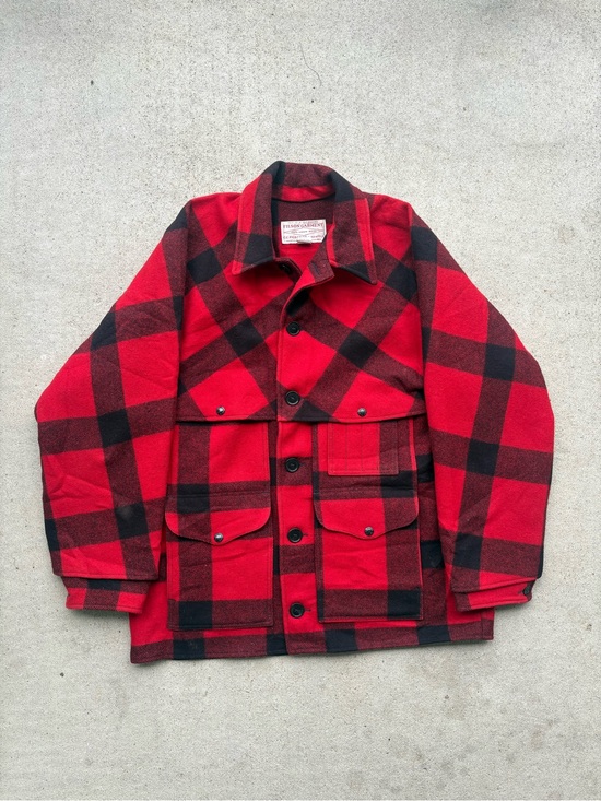 Filson Other - Vintage Filson Double Mackinaw Cruiser Wool Jacket USA Buffalo Plaid Mens XL